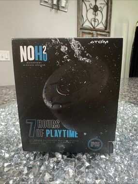 ATOM NOH2 Waterproof Wireless Speaker - Black NEW